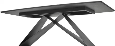 Стол МАРСЕЛЬ 220 RITCHER DOVE Amadeus, керамика / Черный М-City