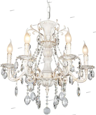 Подвесная люстра Omnilux Martina OML-79003-06 (220V, на цепи, подсвечник, свеча)