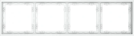 Рамка на 4 поста (белый матовый) Voltum S70 VLS100402