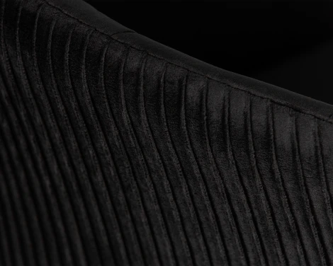 Кресло дизайнерское DOBRIN EDISON (черный велюр (1922-21)) 8600-LM 8600-LM, цвет сиденья черный (1922-21), основания хром