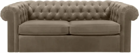 Диван Chesterfield ОГОГО (арт.344554), (Ткань/Бежевый)