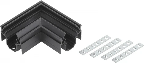 Коннектор TRM-PC20-CC-B угловой для магнитного трекового шинопровода Nova TRM-PC20 черный Б0054793 ЭРА