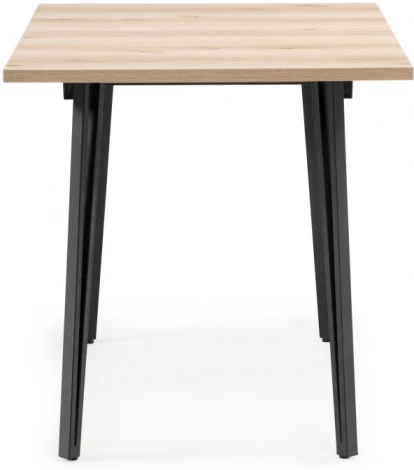 Стол деревянный Денвер Лофт 120 25 мм дуб делано светлый / черный матовый 513018 Woodville