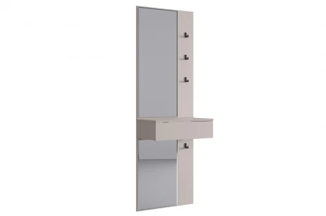 Зеркало Мерси Mebelson (ЛДСП,Зеркало,Пластик,Дерево/Бежевый) арт.177192,3367