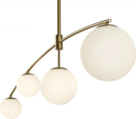 Потолочная люстра на штанге Freya Hanger FR5443CL-04BS (220V, шарики)