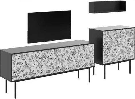 Композиция Boho Color 4 ОГОГО (арт.599582), (ЛДСП/Черный)