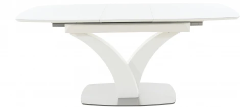 Стол Нотр Дам MODERNE стекло OPTIWHITE 1400(1800)*850, Белый, Аврора