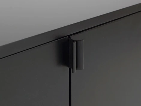 Сервант Male ОГОГО (арт.729914), (МДФ,ЛДСП,Ротанг/Бежевый,Черный)