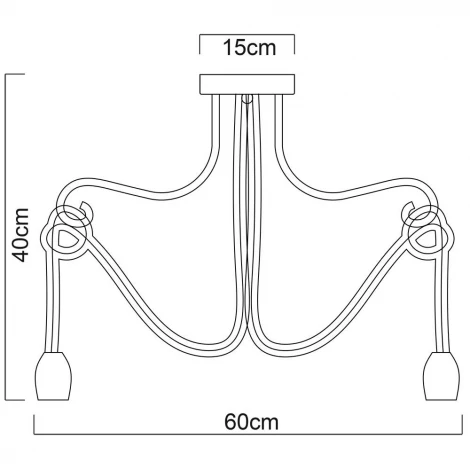 Потолочная люстра Arte Lamp Nodo A9477PL-8WG