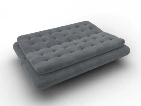 Диван-книжка Лига-123 (Металл,ЛДСП,Брус,Доска,Велюр/Светло-серый) Лига Диванов 137625