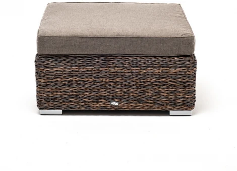 "Лунго" плетеная оттоманка с подушкой (гиацинт), цвет коричневый 4SIS арт.УТ-00005264