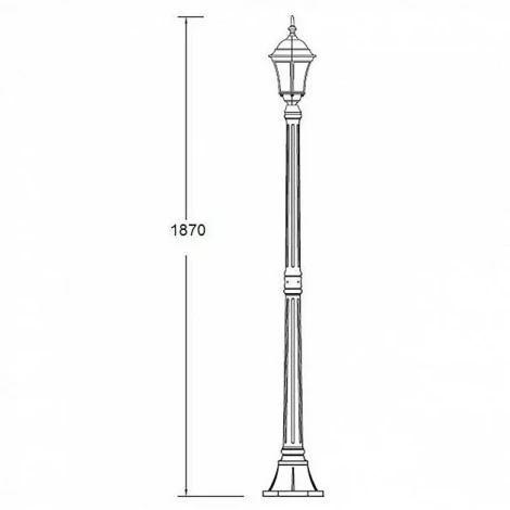 Наземный фонарь Oasis Light 91308S Bl (220V, IP44)