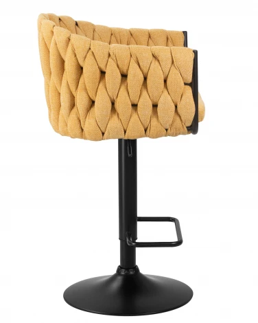 Стул барный LEON (жёлтая ткань (LAR 275-8))