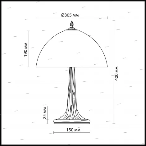Интерьерная настольная лампа Odeon Light Carotti 2639/1T