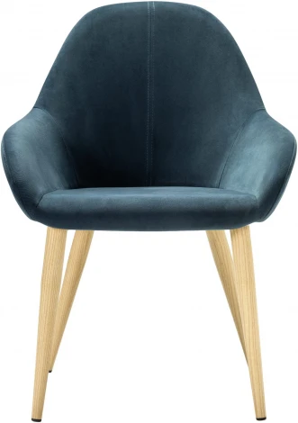 Кресло Kent Diag blue/нат.дуб R-Home арт.410119151h_Diagblue_н.дуб