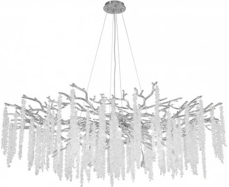 Подвесная люстра хрустальная Arte Milano Milano-1 23110.1200.18.E14.A CR (220V, на тросе)