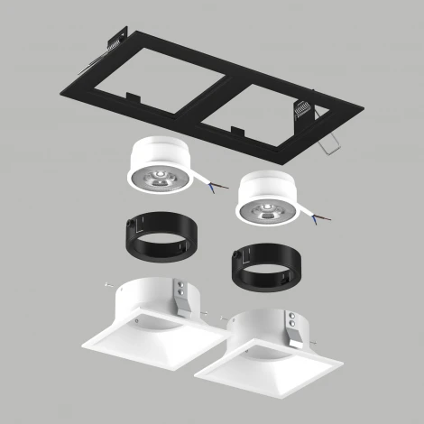 Встраиваемый светильник под LED модуль/ламп МR16 Lightstar Domino D5270606BMOD (220V)