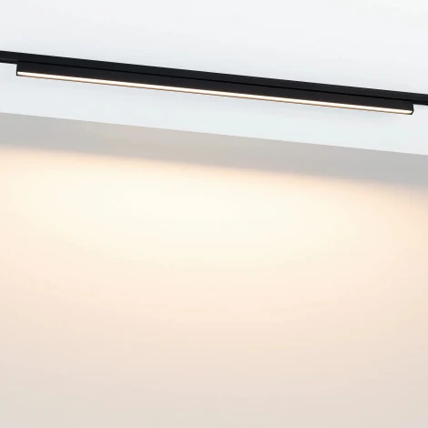 светильник магнитный MAG-MICROCOSM-FLAT-L600-16W Warm3000 (BK, 100 deg, 24V) (Arlight, IP20 Металл) 043273