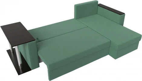 Диван угловой Атланта Лайт правый угол (Зеленый/Рогожка) Лига Диванов арт.121166