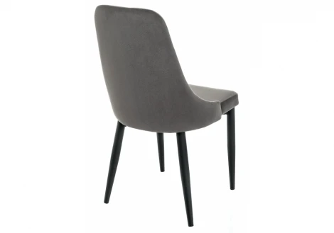 Стул Woodville на металлокаркасе Kora dark gray / black 15098