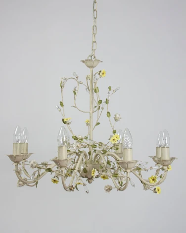 Подвесная люстра Abrasax SD0991/8 (220V, на цепи, свеча, цветы)