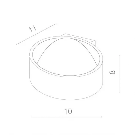 Настенный светильник Arte Lamp Cerchio A1417AP-1WH