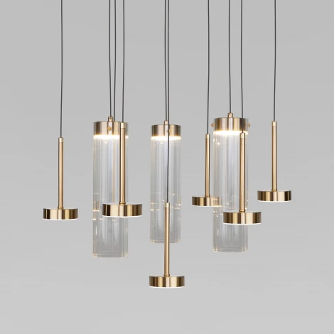 Подвесной светильник Eurosvet Quarzo 301102 LED латунь