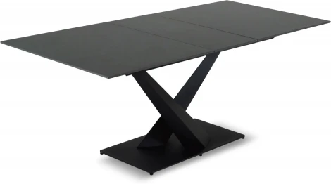 Раздвижной обеденный стол Montel ОГОГО Обстановочка! (Керамика/Черный) арт.926802