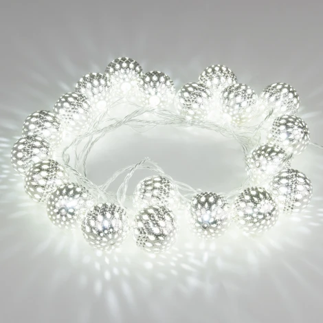 Гирлянда Eurosvet 400-003 хром перламутровый с эффектом мерцания