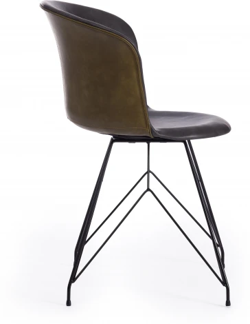 Обеденный стул Tetchair KRANZ (Экокожа,Пластик /Серый)