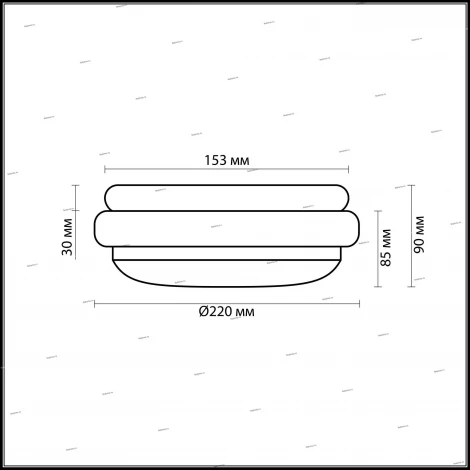 Настенно-потолочный светильник Odeon Light Baha 2403/1C
