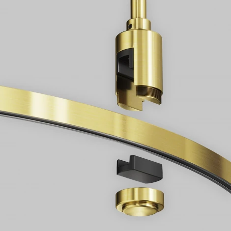 Шинопровод круглый из полукругов 1500мм Flarity латунь Maytoni Busbar trunkings Flarity TRX154-2SR-D1500-BS