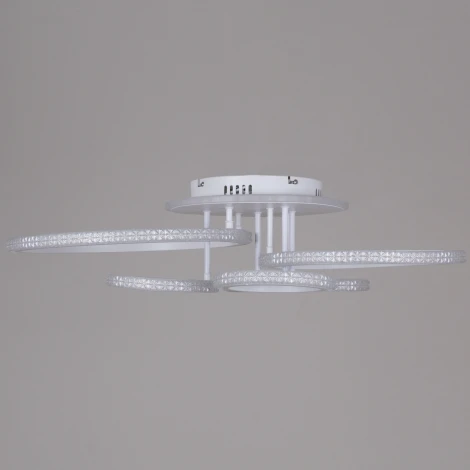 Потолочная люстра на штанге светодиодная с пультом и ночным режимом и RGB Reluce 06334-0.3-05 WH (RGB, Умный дом)