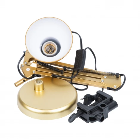 Настольная лампа на струбцине Uniel TLI-221 GOLD E27