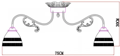 Потолочная люстра Arte Lamp Francesca A7072PL-8WG