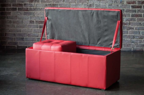 Банкетка Dreambag Модерна Красная ЭкоКожа 13114