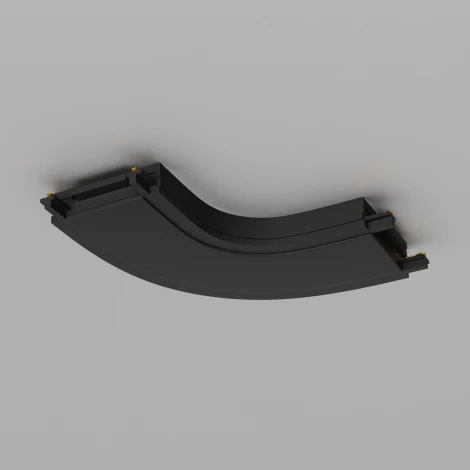 Конектор питания полукруглый Radity черный (магнитный) Maytoni Technical TRA084CR-11B