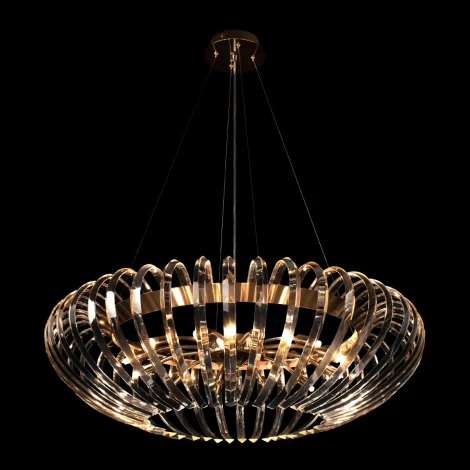 Подвесная люстра Loft It Dakota 10300/800 French gold (220V, хрусталь, на тросе)