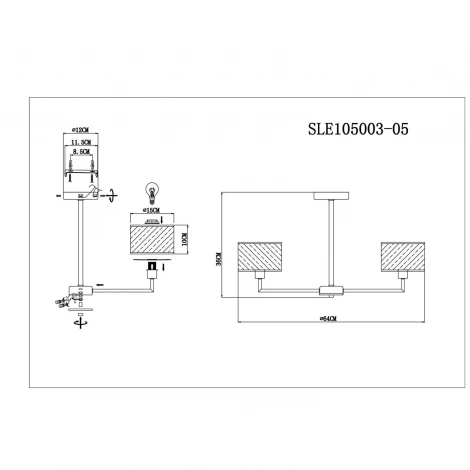Потолочная люстра Evoluce Belge SLE105003-05
