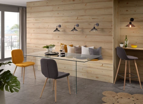 Стол обеденный La Forma (ex Julia Grup) Burano (Прозрачный/ Стекло)