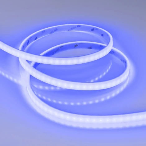 Светодиодная лента герметичная RTW-PSW-A120-10mm 24V Blue (9.6 W/m, IP67, 2835, 5m) (Arlight, 5 лет) 040764