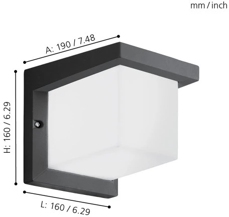 Настенный светильник уличный Eglo Desella 1 95097 (LED, 220V, IP54)