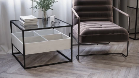 Стол журнальный Калифорния Кассо СЖ01 Выбеленное дерево 8008481205