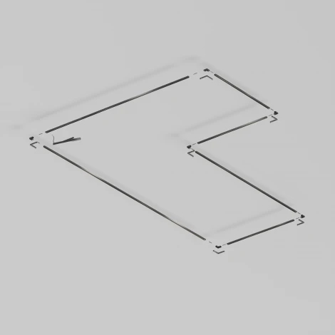 Шинопровод низковольтный 3 метра 220V накладной черный Maytoni Technical Busbar trunkings Exility X TRX239-413B