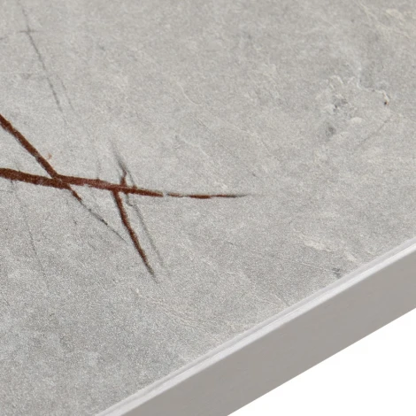 Стол Dublin раскладной 120-160х80х75 серый мрамор с чёрными ножками Bradex Home RF 0415