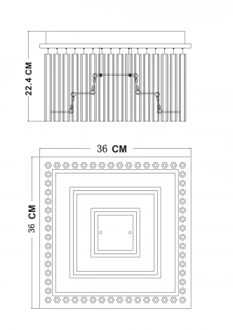 Потолочный светильник буше Globo Vince 68567-21 (LED, 220V)