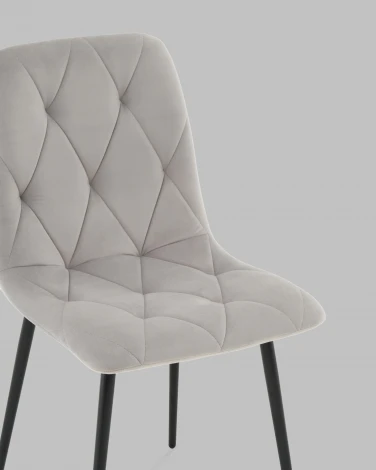 Стул Одди Diamond велюр светло-серый Stool Group арт.УТ000041446