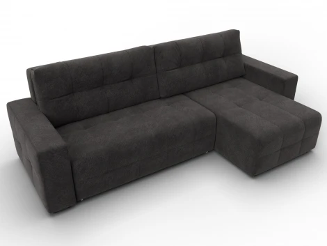 Диван угловой Лига-122 угол универсальный (ДСП,Брус,Велюр/Темно-коричневый) Лига Диванов 137609