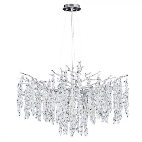 Подвесная люстра Divinare Salice 3135/26 SP-10 (220V, на тросе, лепестки, ветки)