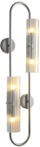 Бра Lumion Toronto 8258/4W серебро/прозрачный, металл/стекло G9 4*20W 220V